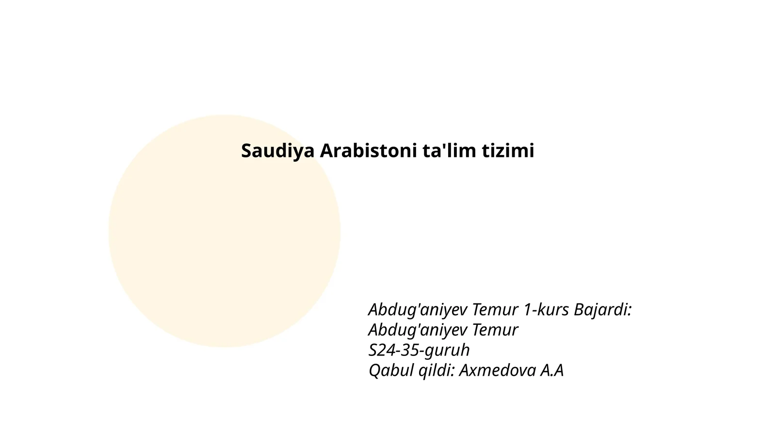 Saudiya Arabistoni ta'lim tizimi