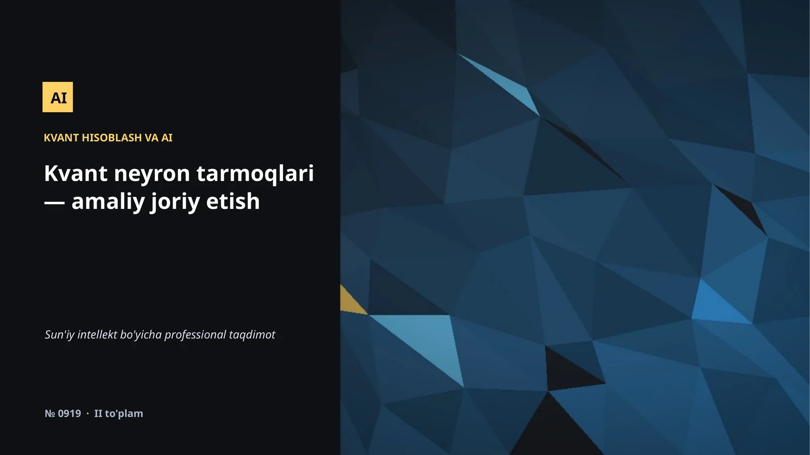 KVANT HISOBLASH VA AI