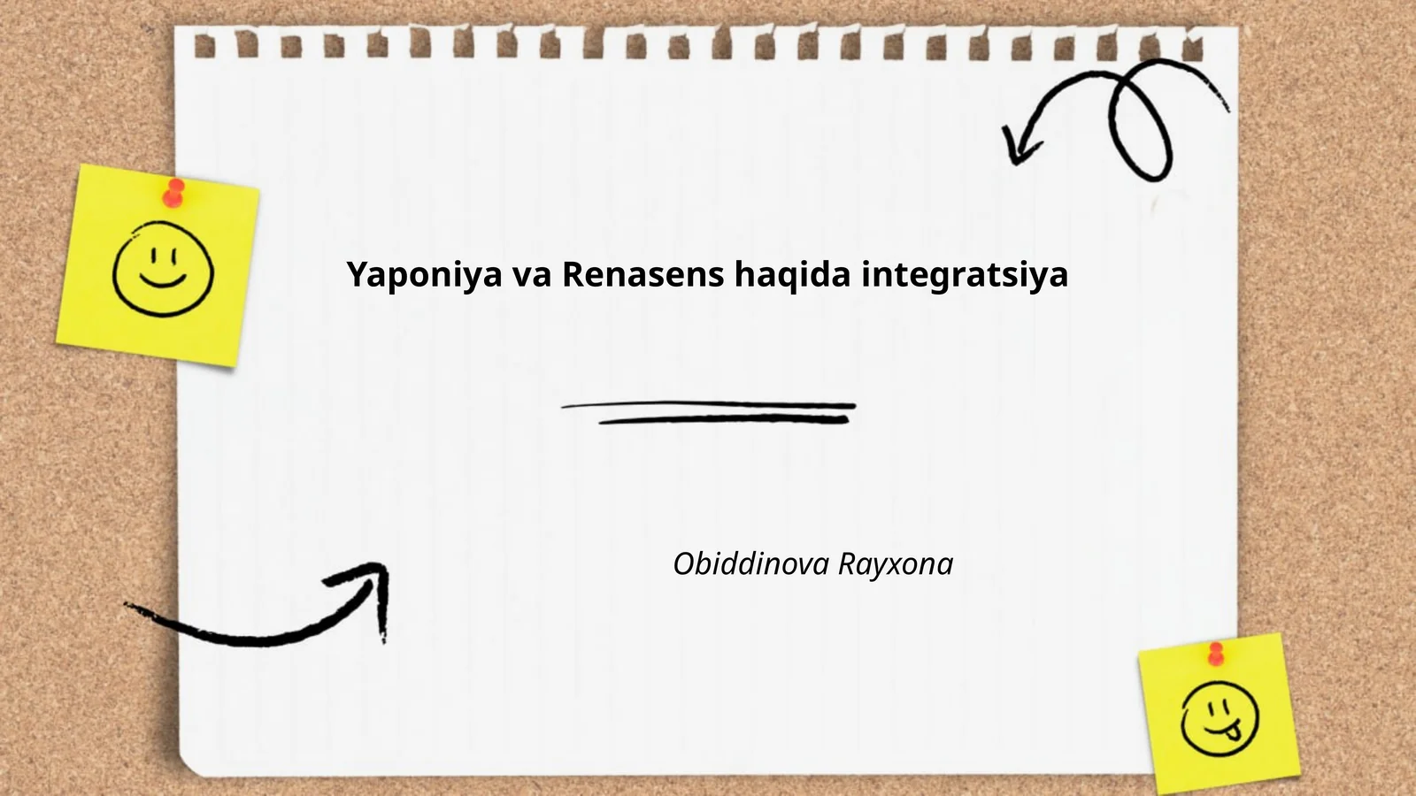 Yaponiya va Renasens haqida integratsiya