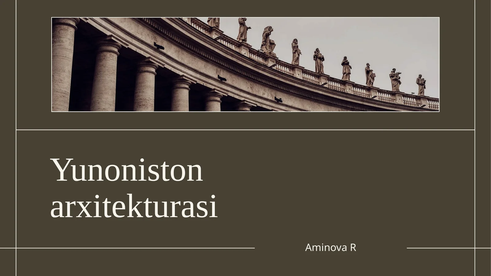 Yunoniston arxitekturasi
