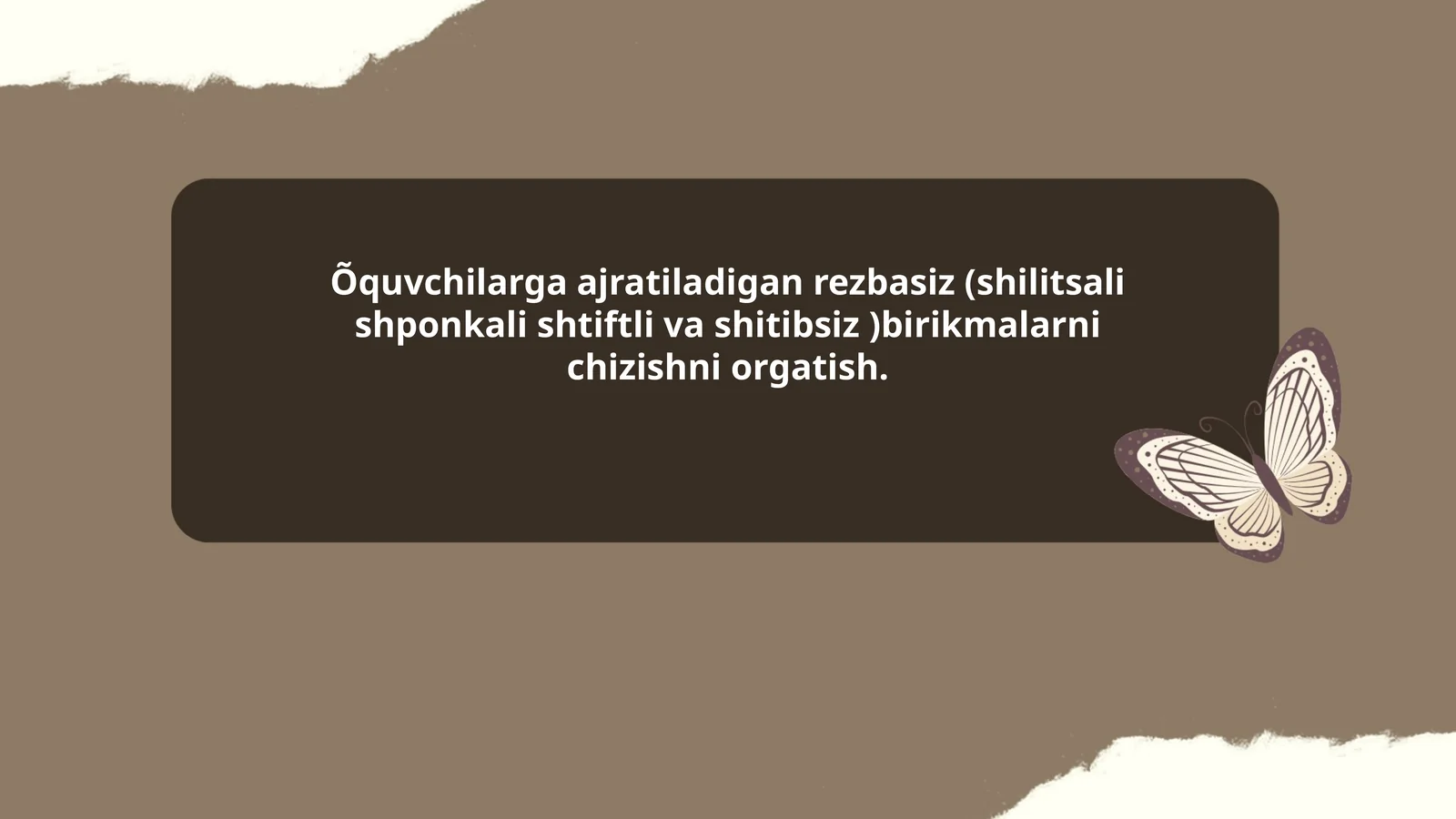 Birikmalarni chizish asoslari