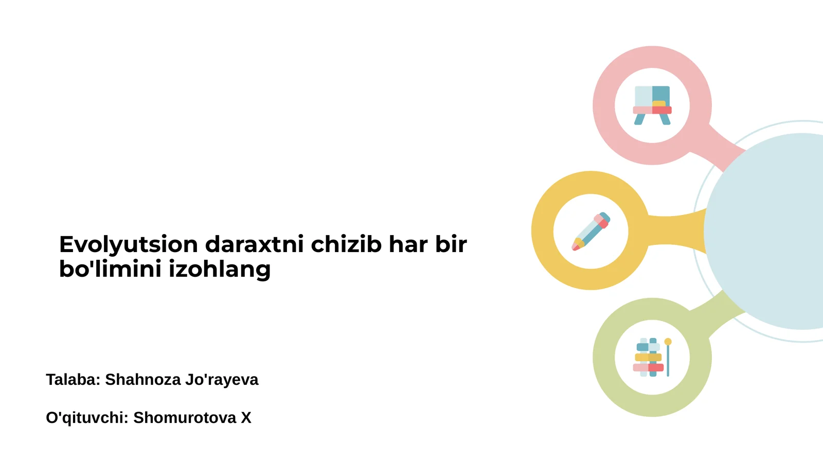 Evolyutsion daraxtning izohi