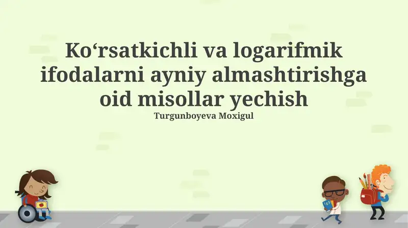 Asosiy tushunchalar va ayniyat almashinuvlari