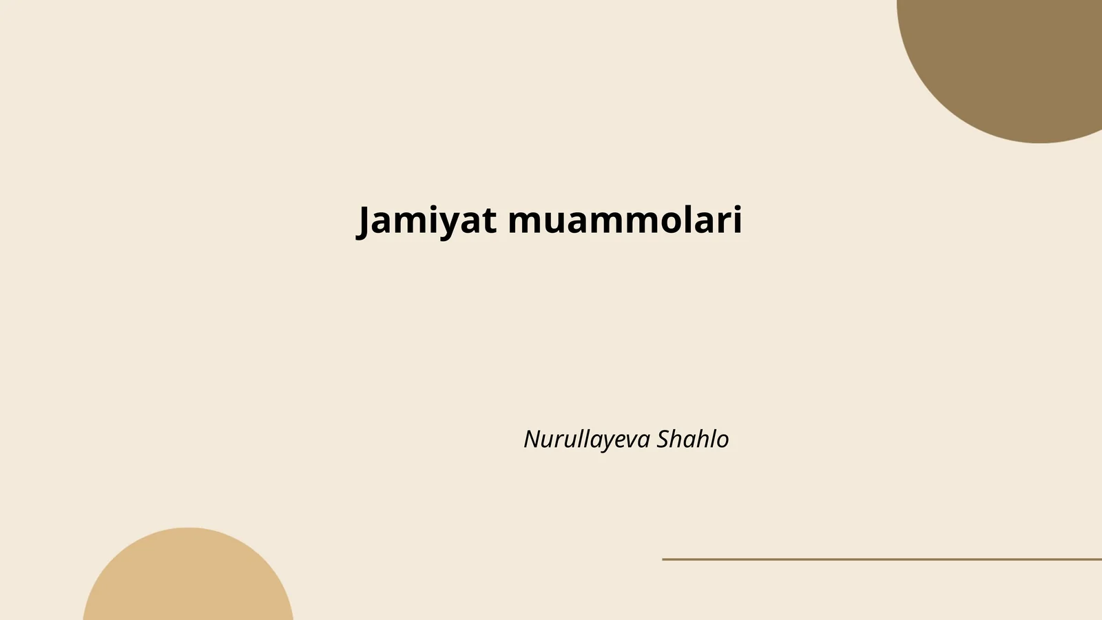 Ishsizlik va yoshlar bandligi