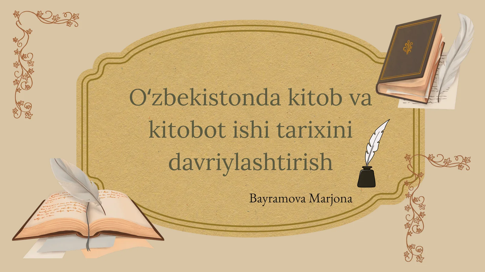 Oʻzbekistonda kitob va kitobot ishini davriylashtirish