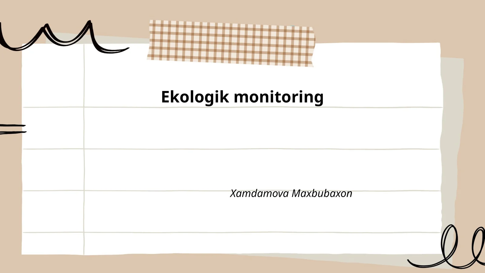 Ekologik monitoring
