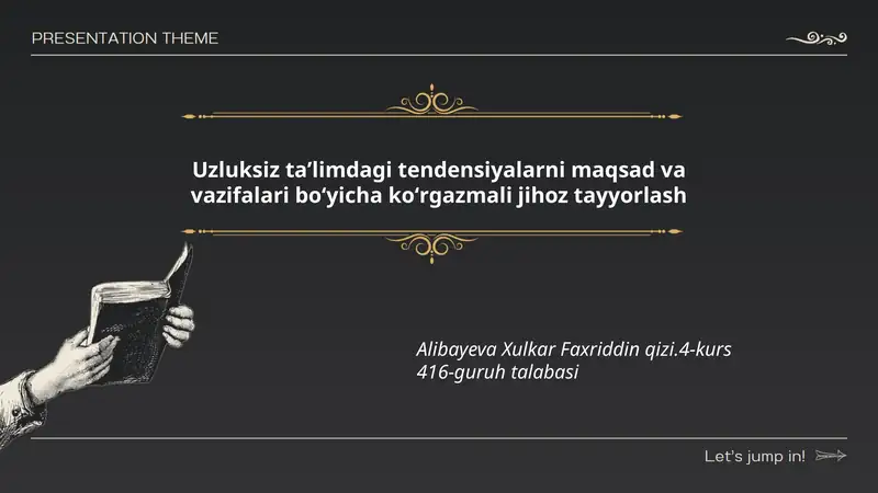 Uzluksiz ta'lim tayyorlash