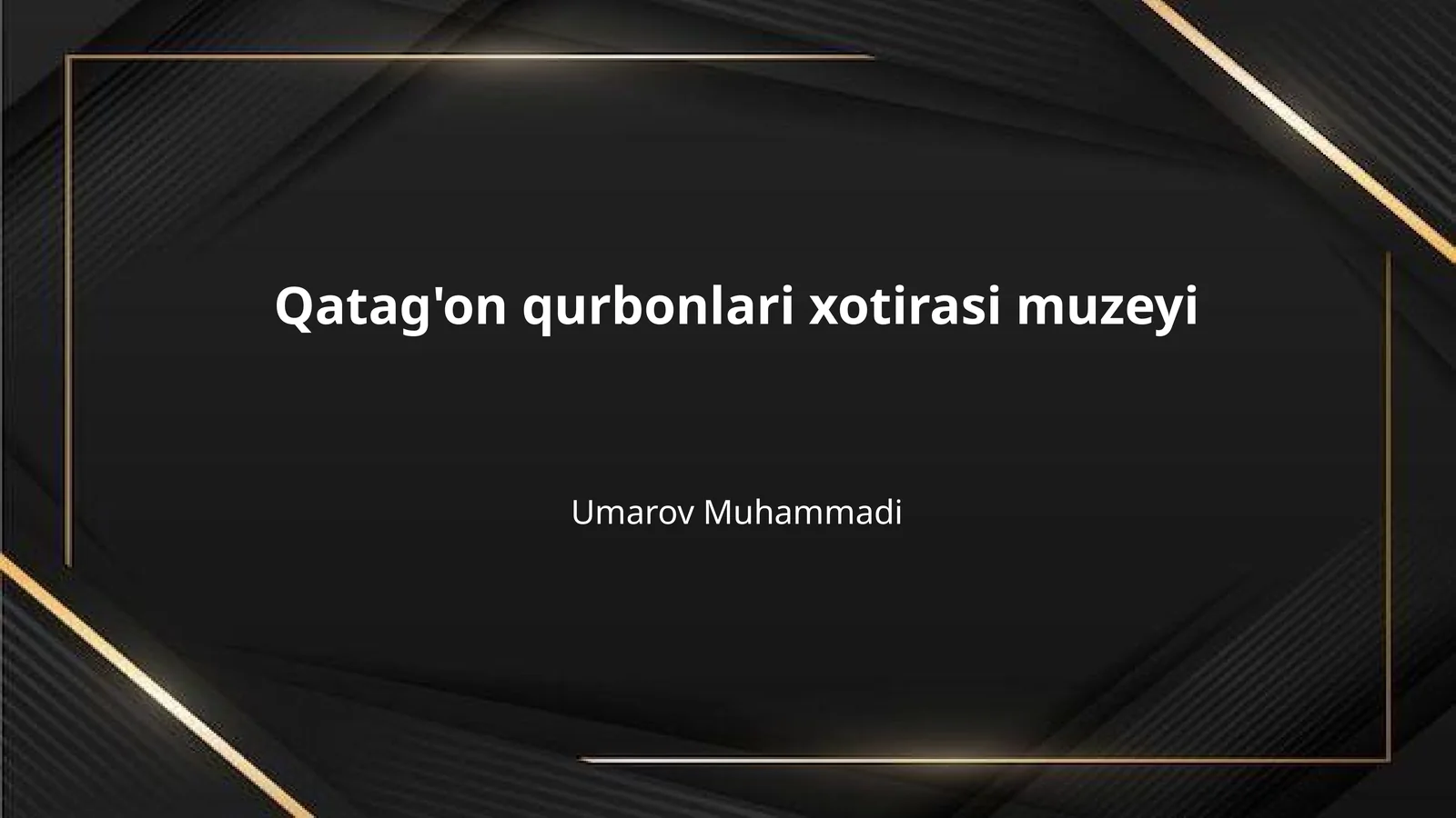 Qatag'on qurbonlari xotirasi muzeyi
