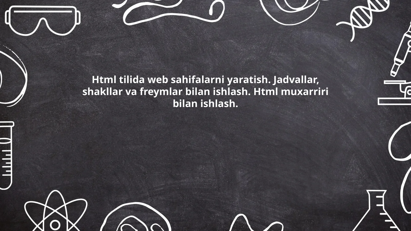 HTML Tilida Web Sahifalarni Yaratish