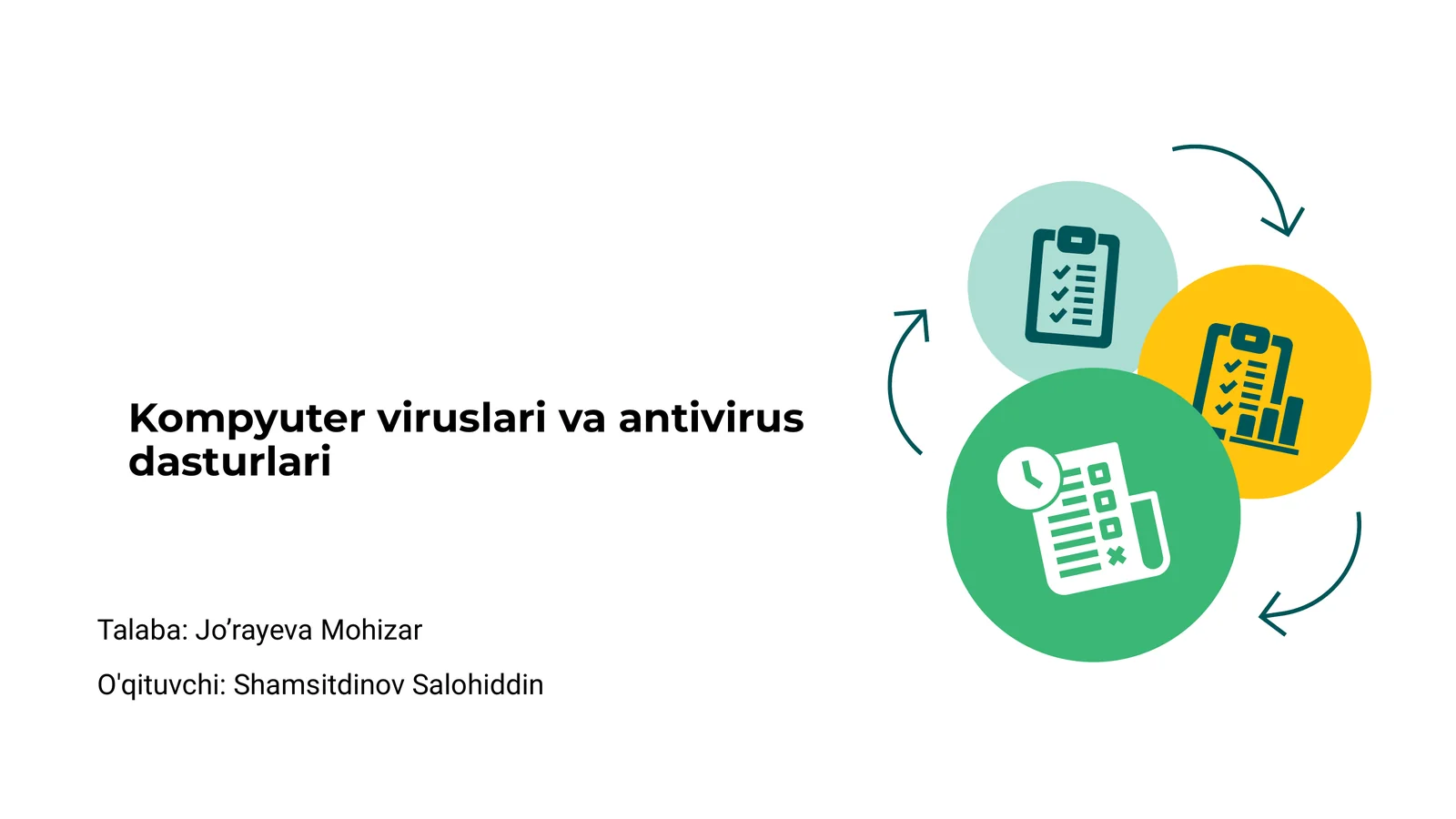 Kompyuter viruslari va antivirus dasturlari