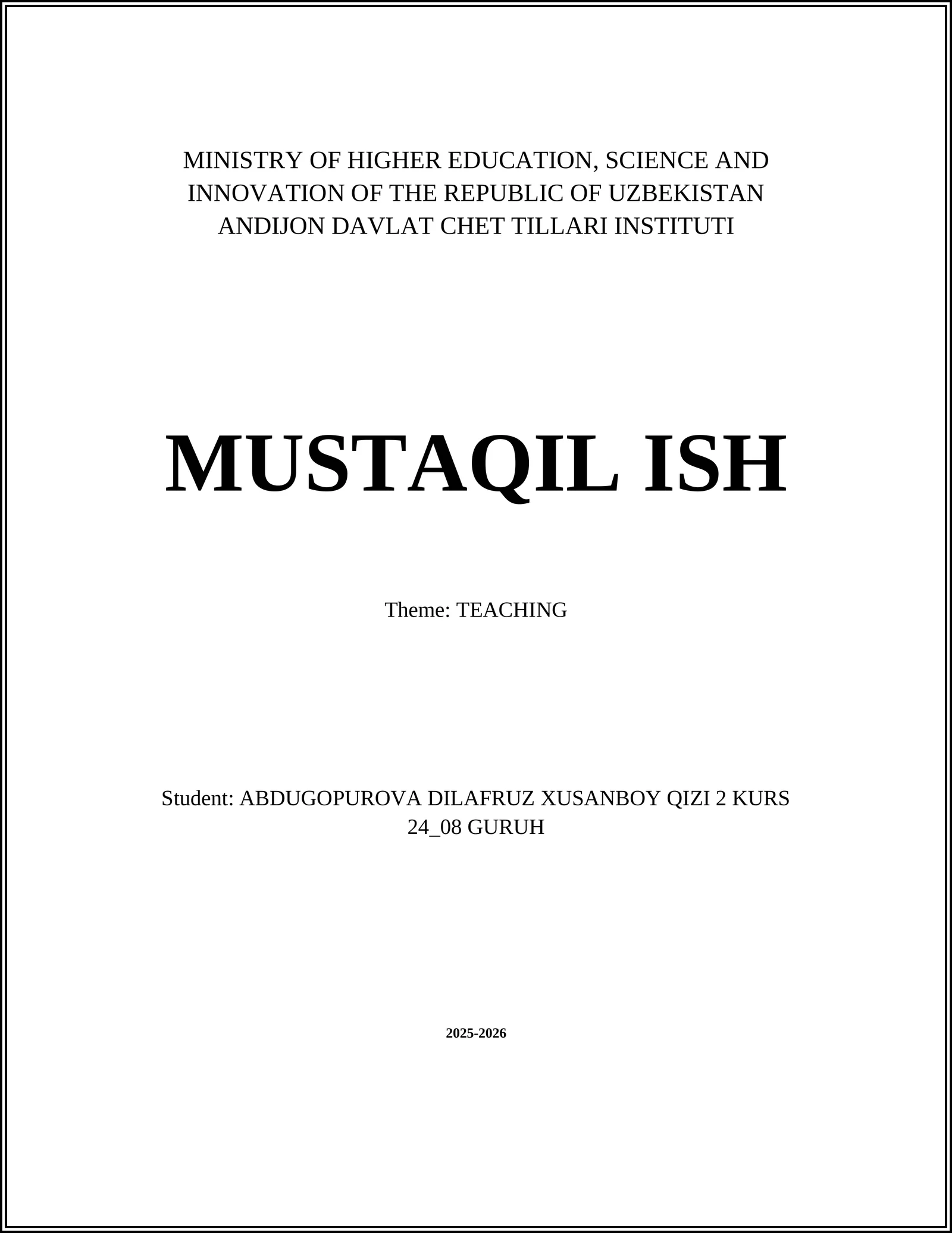 Lesson Planning and Learning Objectives