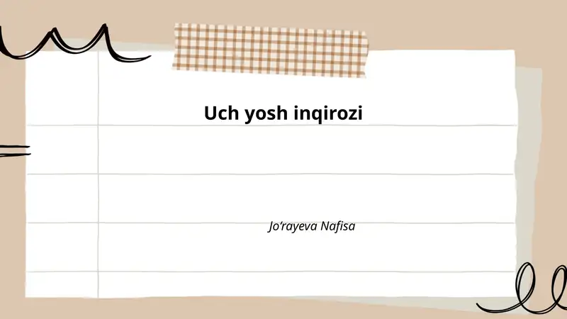 Uch yosh inqirozi