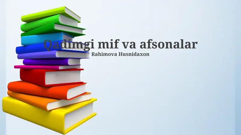 Qadimgi mif va afsonalar