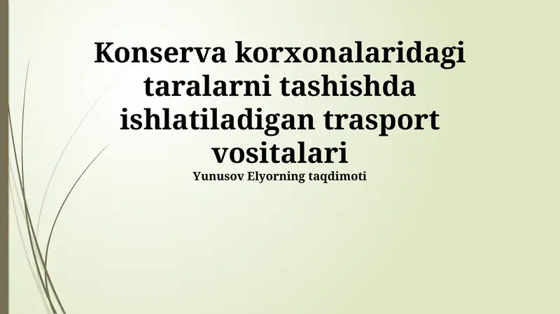 Konteyner Tashishda Qo'llaniladigan Transportning Xususiyatlari