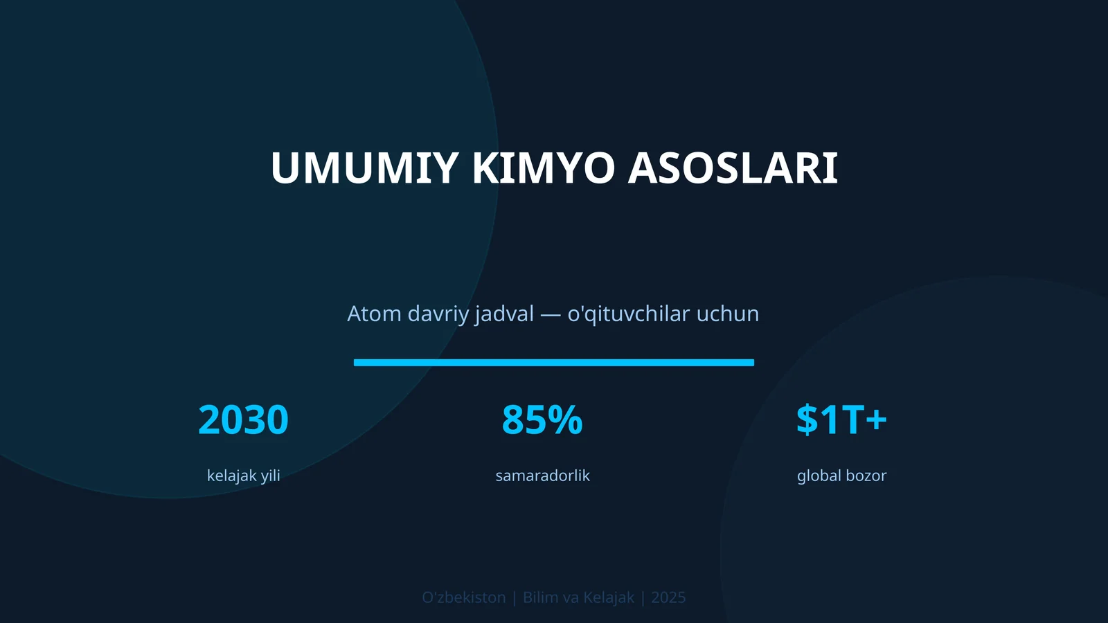 Umumiy Kimyo Asoslari Atom Davriy Jadval