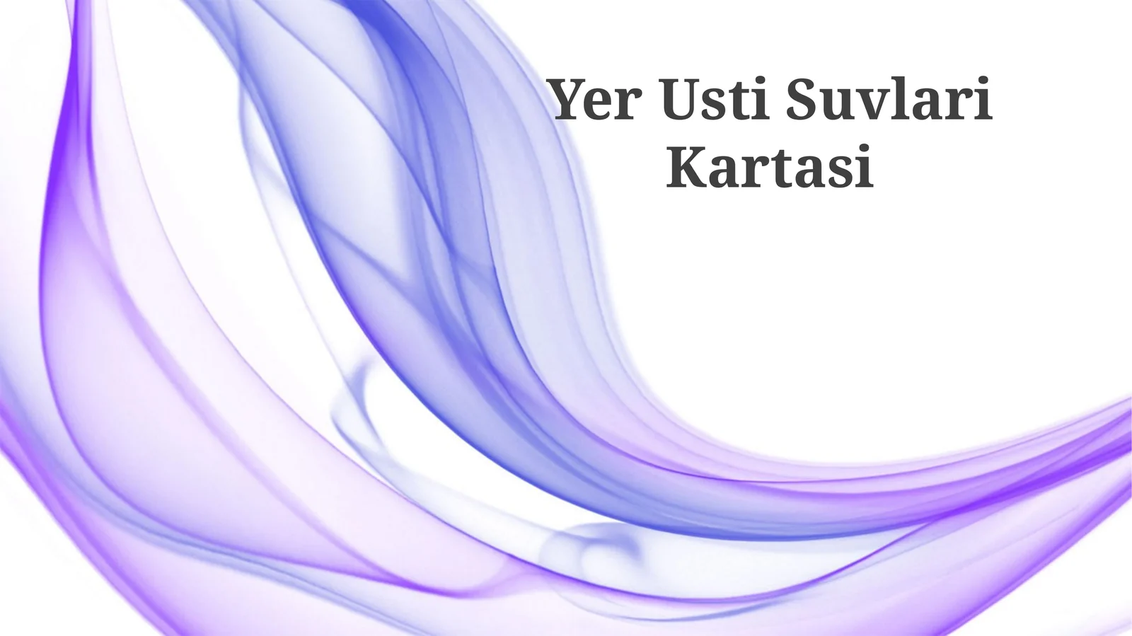 Yer Usti Suvlari Kartasi