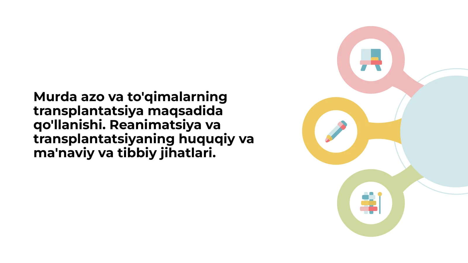 Murda azo va to'qimalarning transplantatsiya maqsadlari