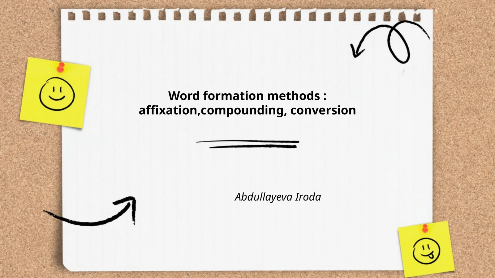 Word Formation Methods