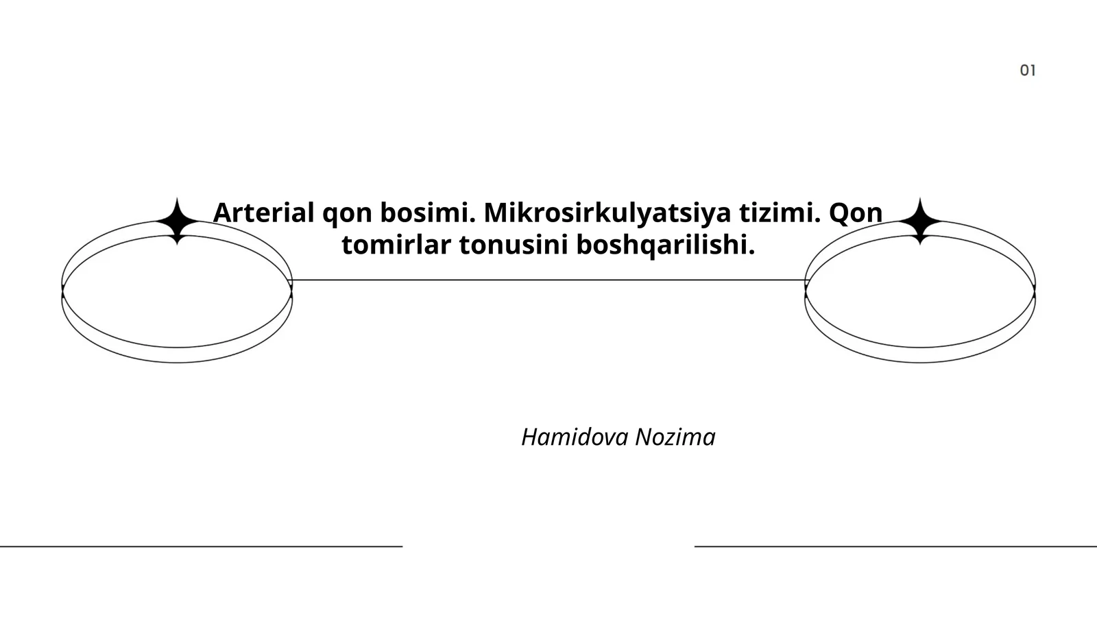 Arterial qon bosimi. Mikrosirkulyatsiya tizimi. Qon tomirlar tonusini boshqarilishi