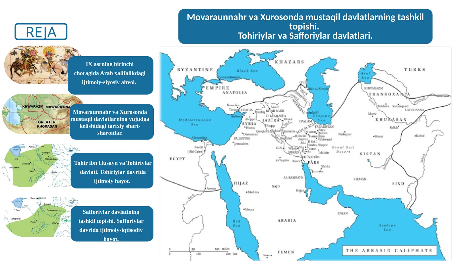 Tohiriylar va Safforiylar.