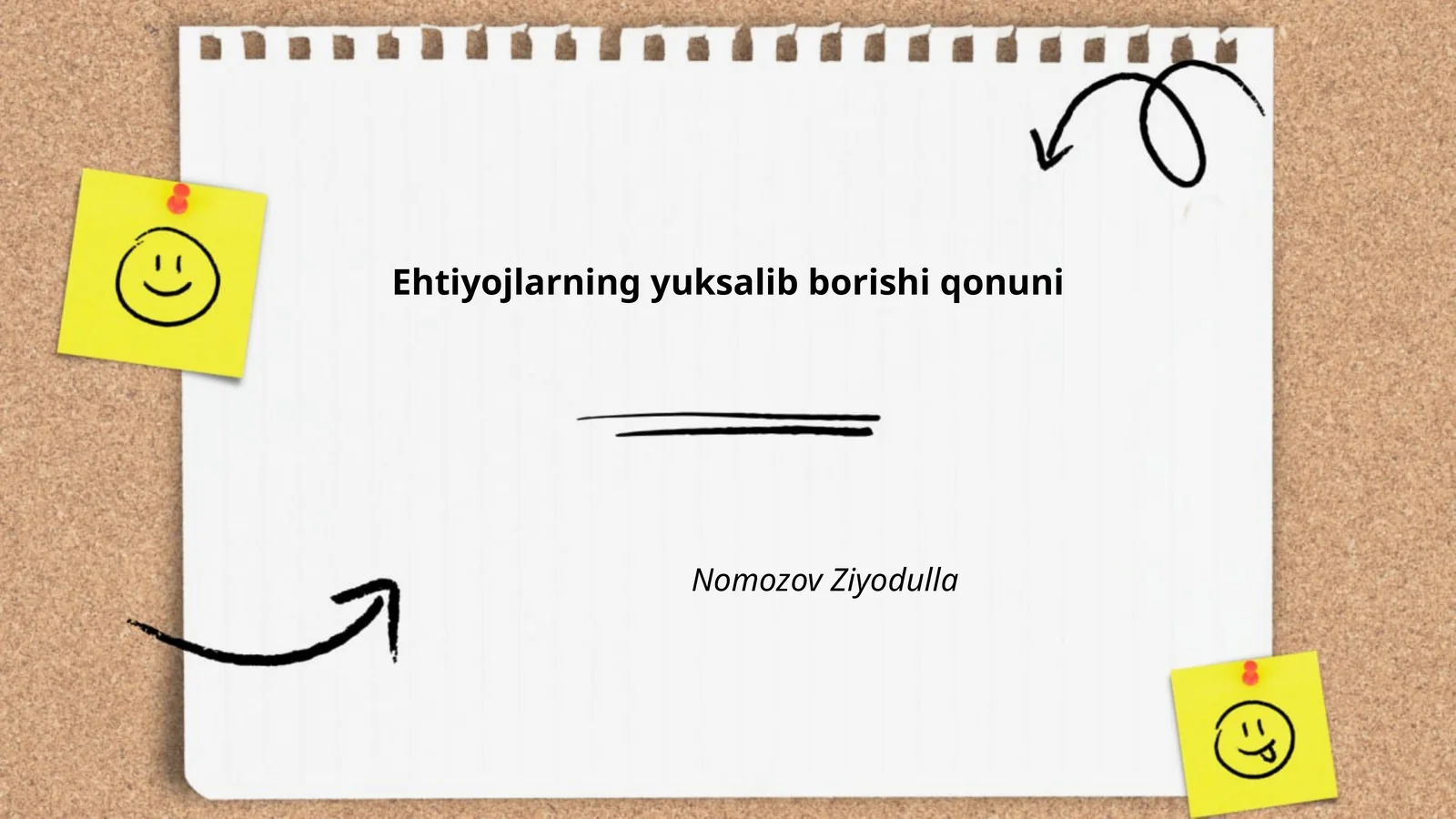 Ehtiyojlarning yuksalib borishi qonuni