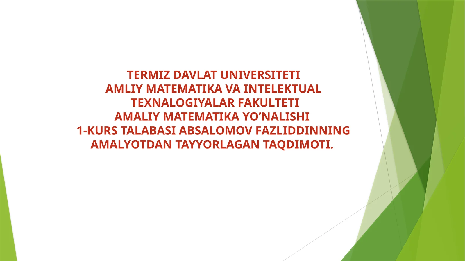 Maʼlumotlar bazasidan maqsadli foydalanish