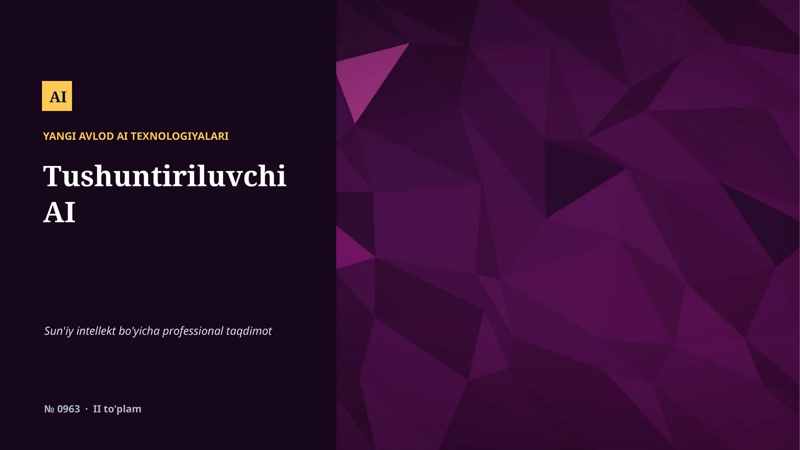 Yangi Avlod AI Texnologiyalari