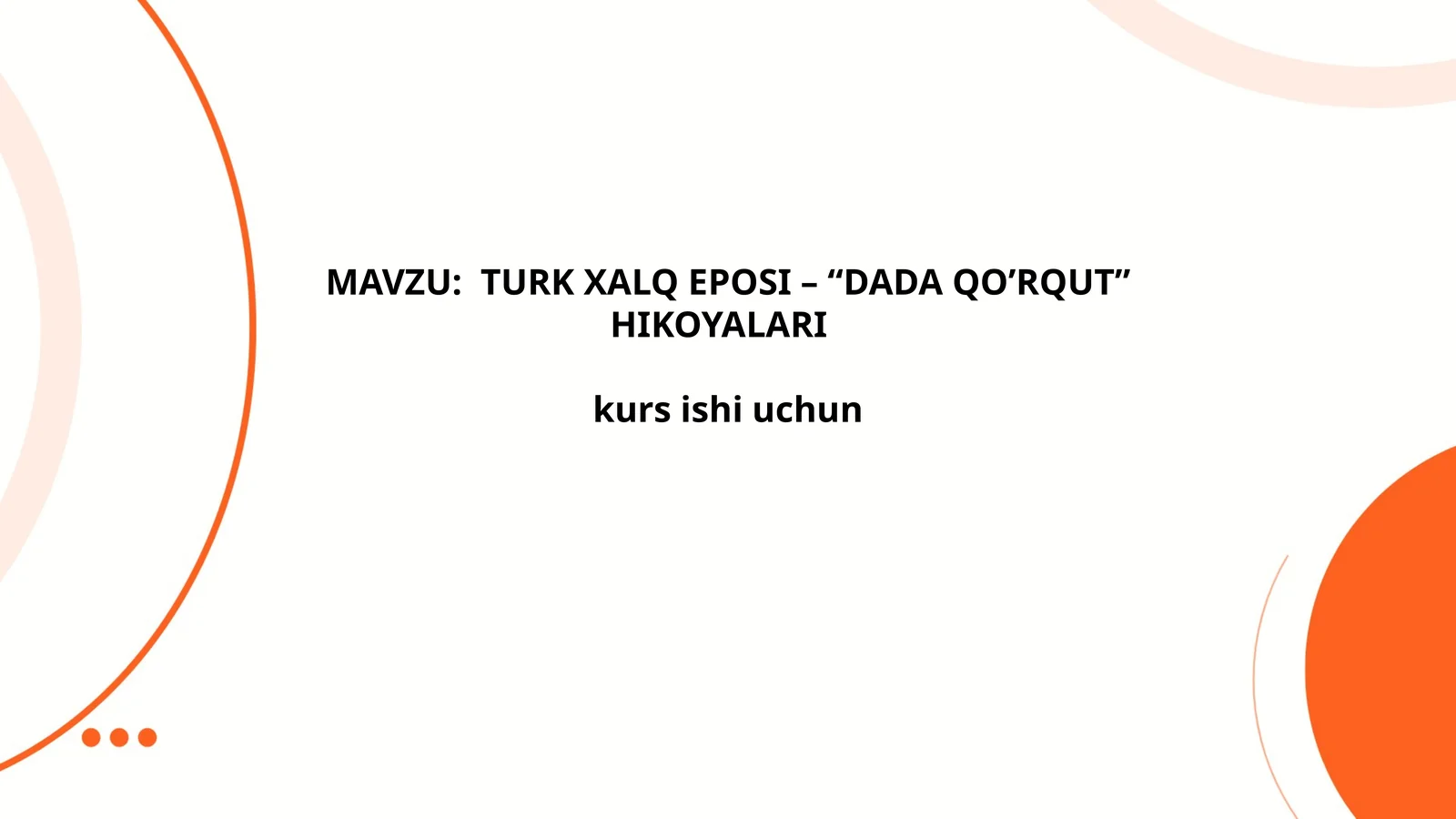 Dada Qo'rqut hikoyalari