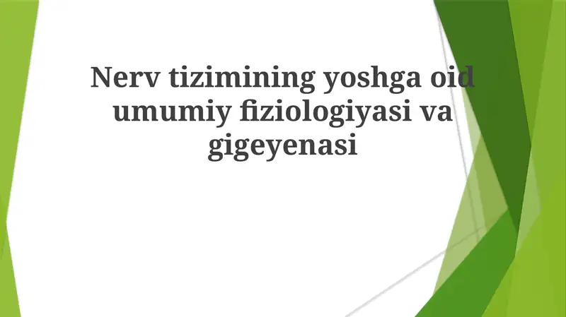 Nervtiziminingyoshgaoidumumiyfiziologiyasivagigeyenasi
