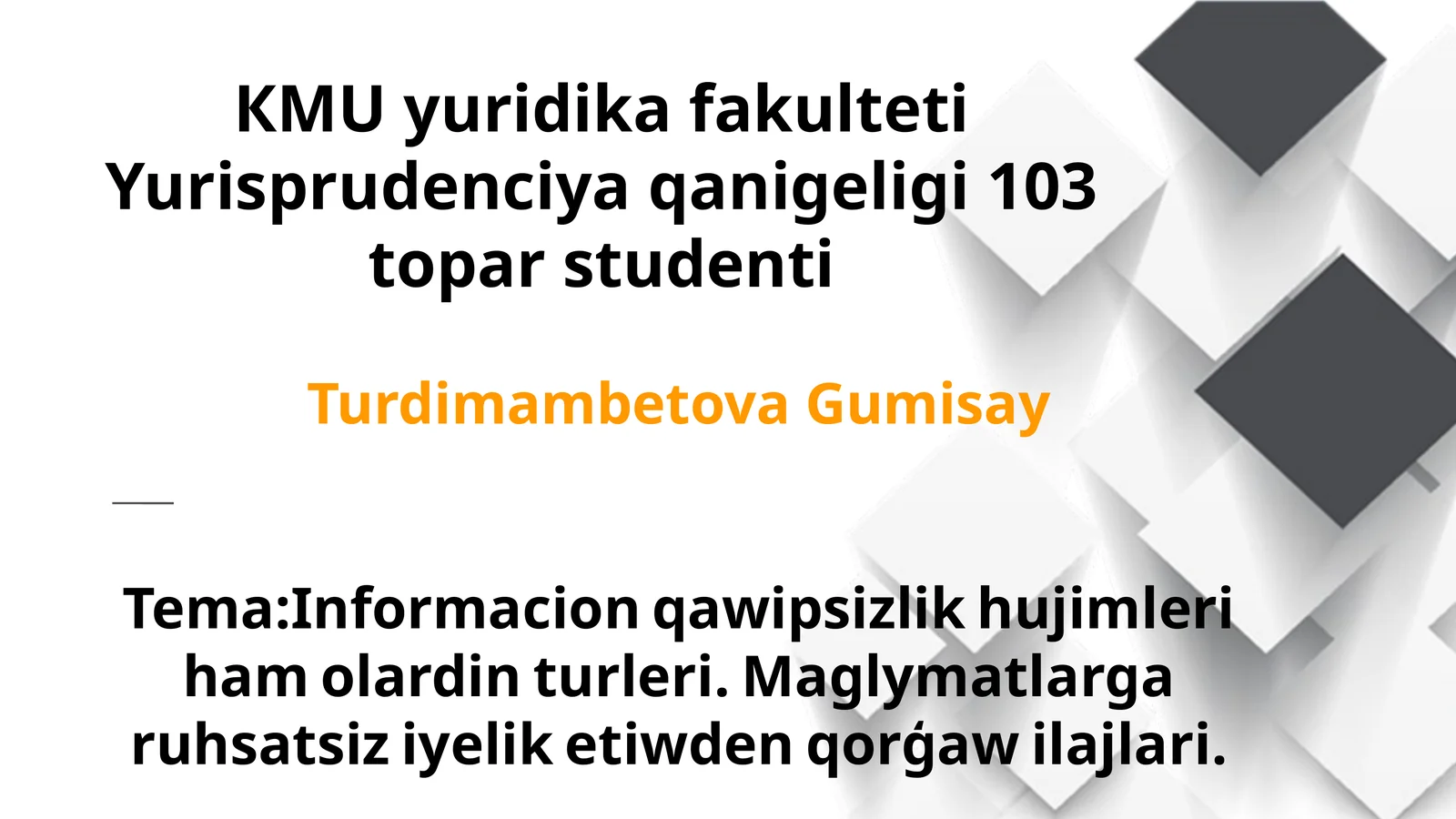 Informaciya qawipsizligi