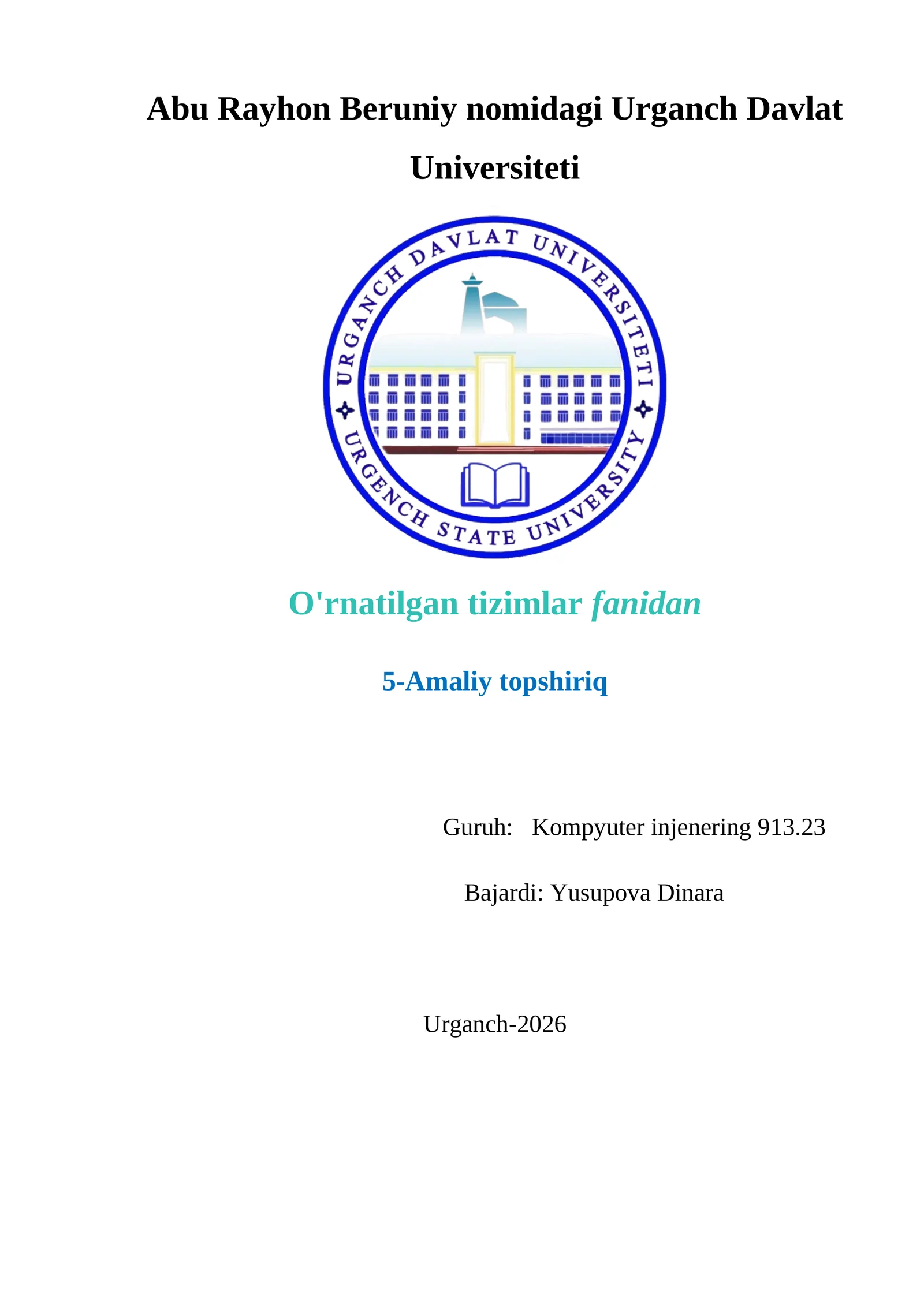 Bir va to’rt razryadli yetti segmentli indikatorlardan foydalanish va raqamlarni indikatorga chiqarish