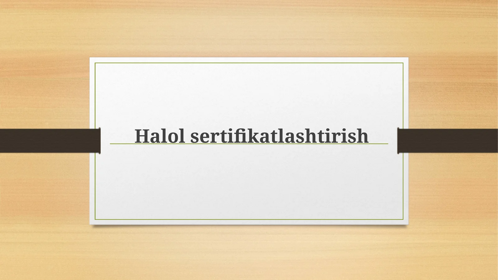 Halol sertifikatlashtirish