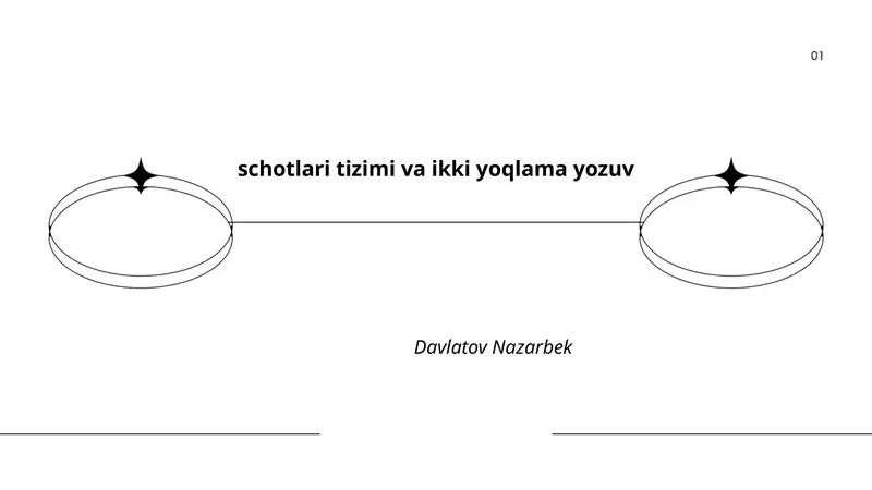 Schotlari tizimi va ikki yoqlama yozuv