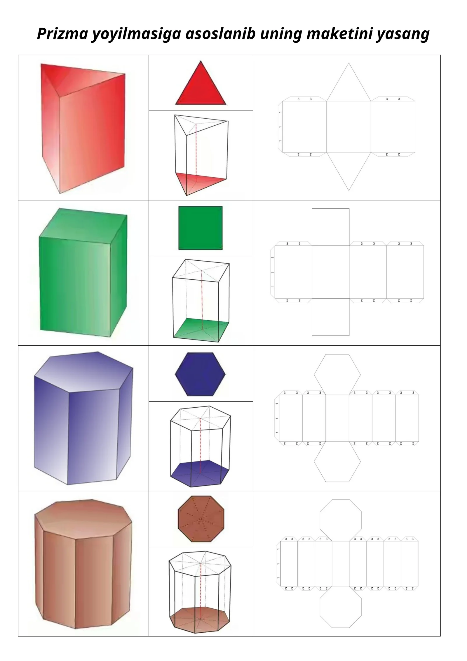 Muntazam uchburchakli prizma