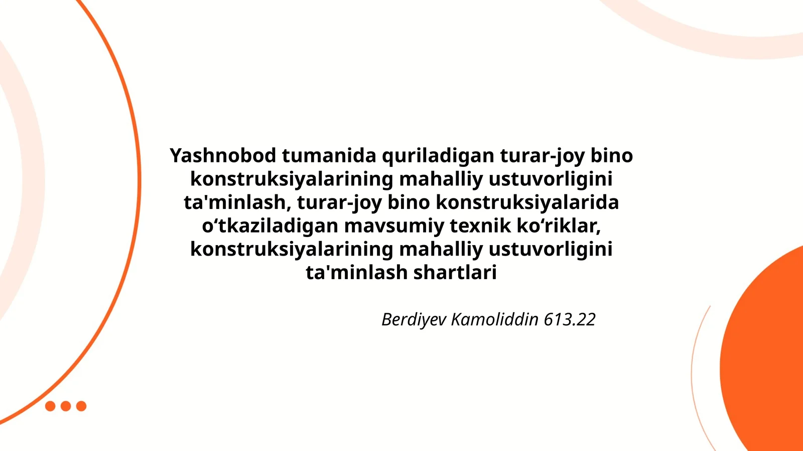 Turar-joy bino konstruksiyalari