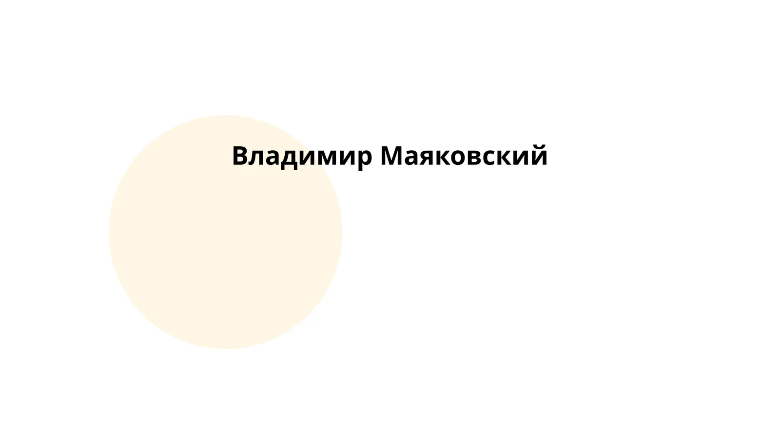 Биография Владимира Маяковского