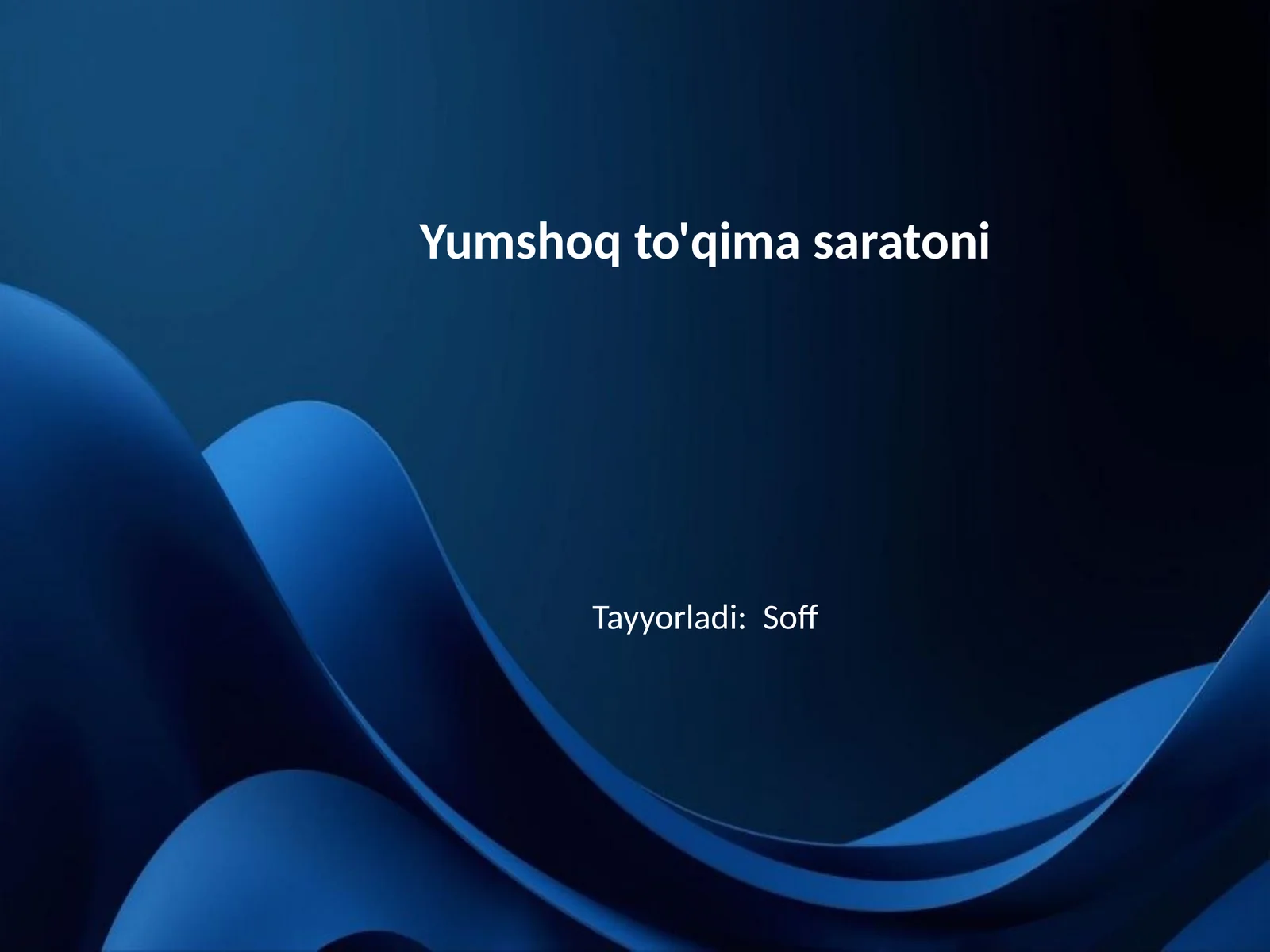 Yumshoq to'qima saratoni