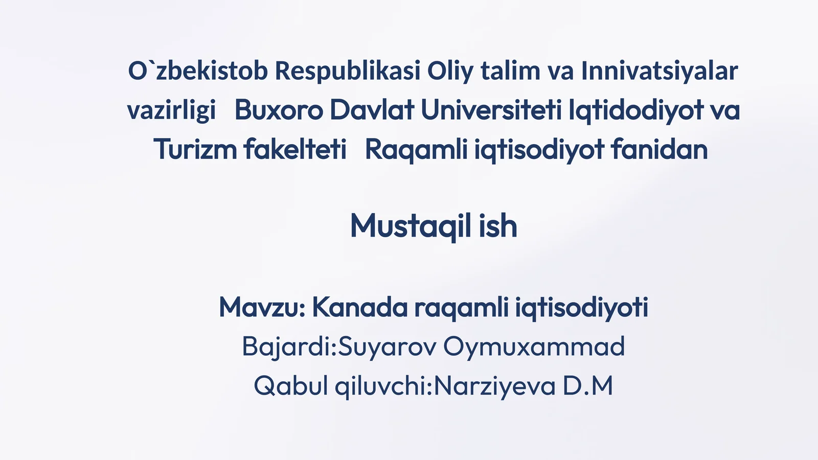 Kanada Raqamli Iqtisodiyoti