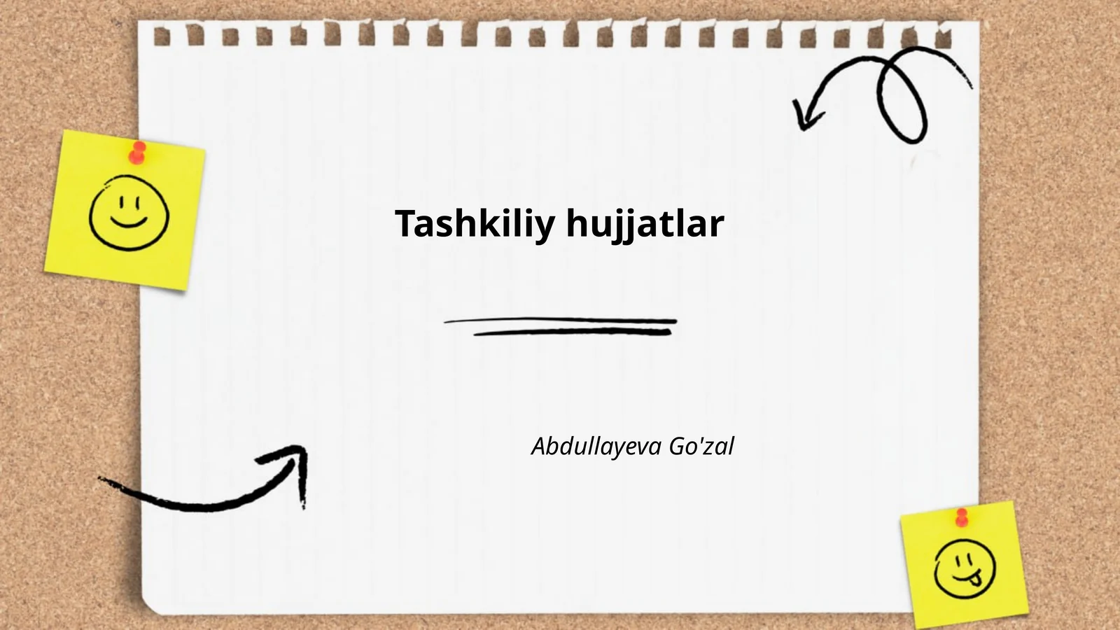 Tashkiliy hujjatlar