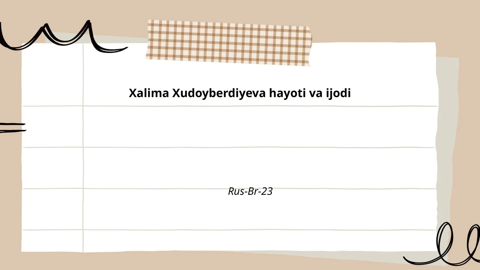 Xalima Xudoyberdiyeva hayoti va ijodi