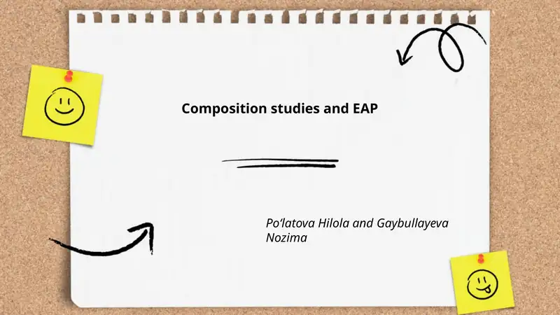 Composition studies and EAP
