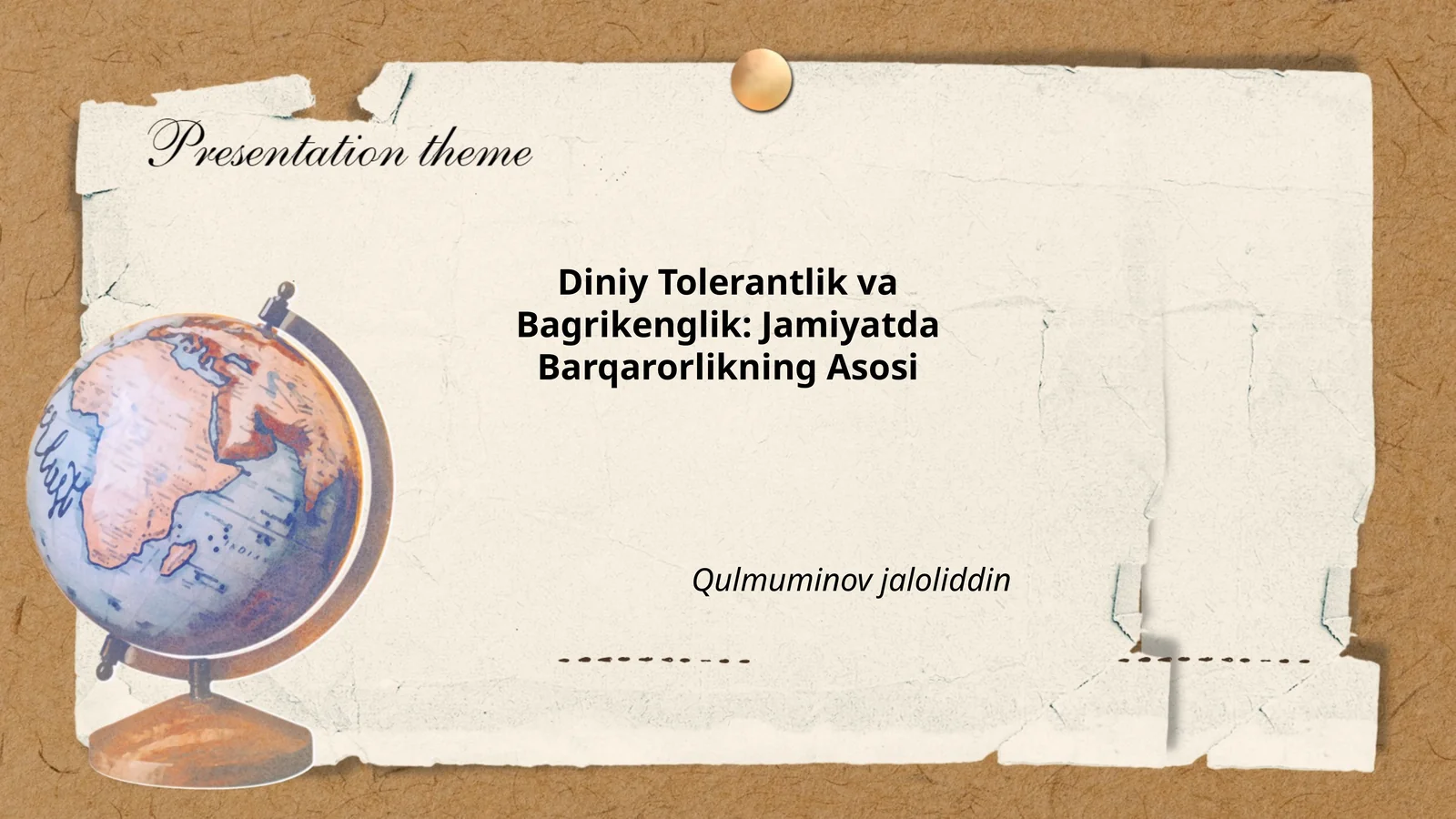 Diniy Tolerantlik va Bagrikenglik: Jamiyatda Barqarorlikning Asosi