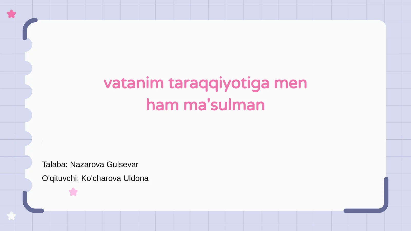 Vatanim - Mening Baxtim