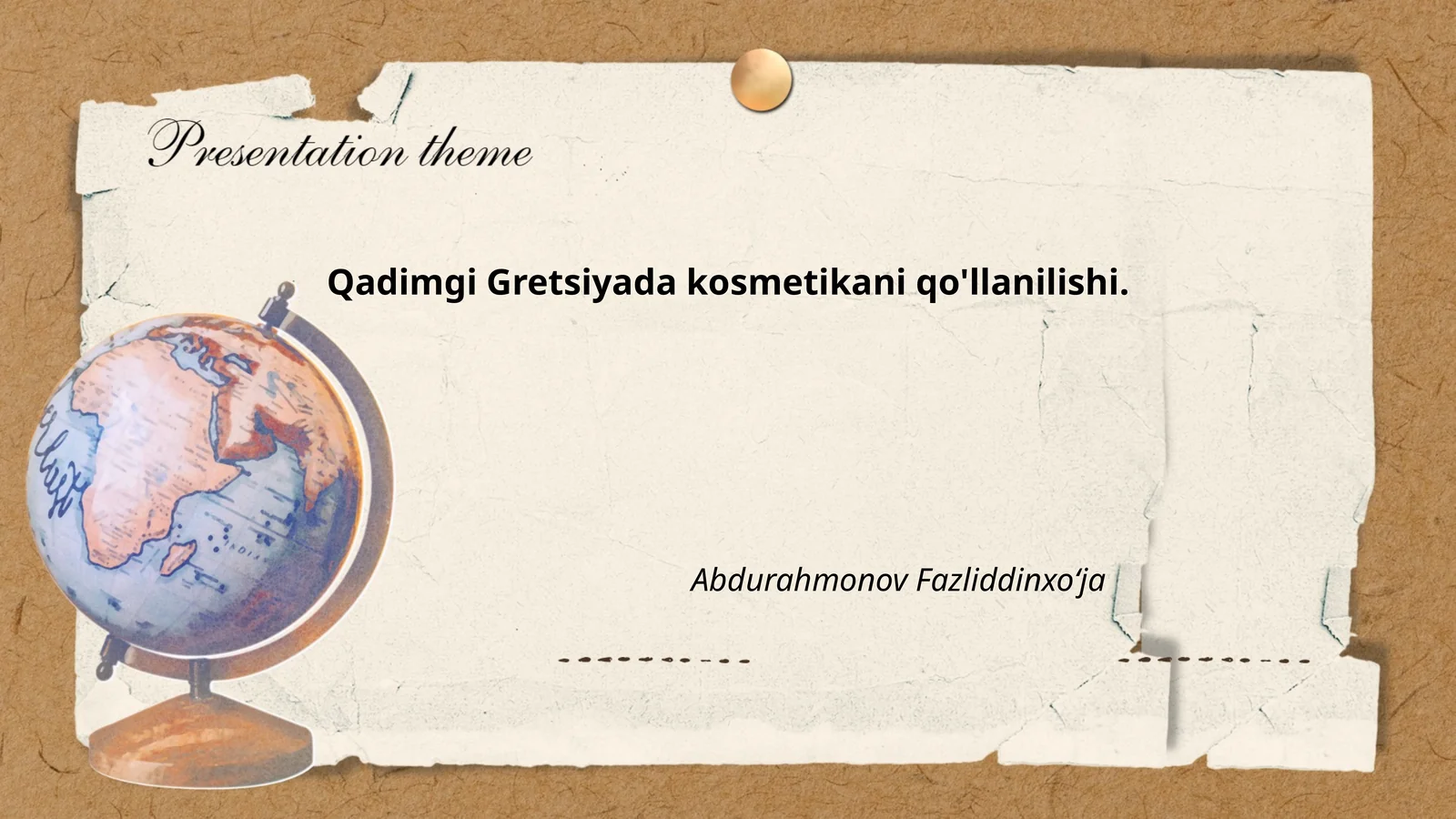 Qadimgi Gretsiyada kosmetikani qo'llanilishi