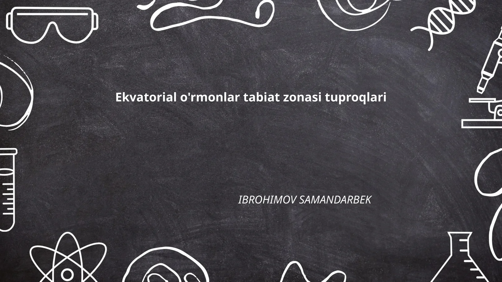 Ekvatorial o'rmonlar tabiat zonasi tuproqlari