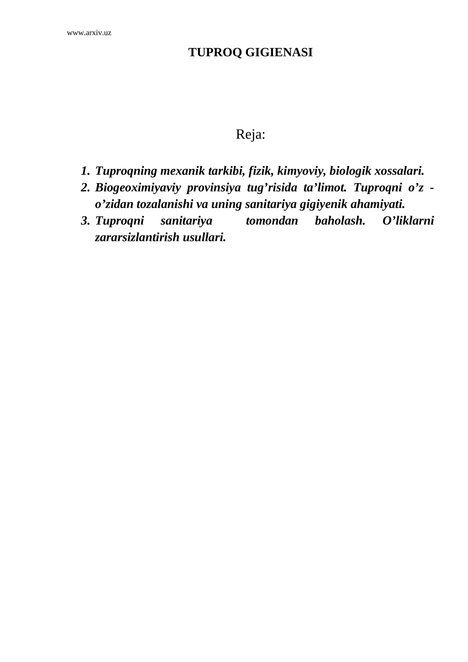 TUPROQ GIGIENASI