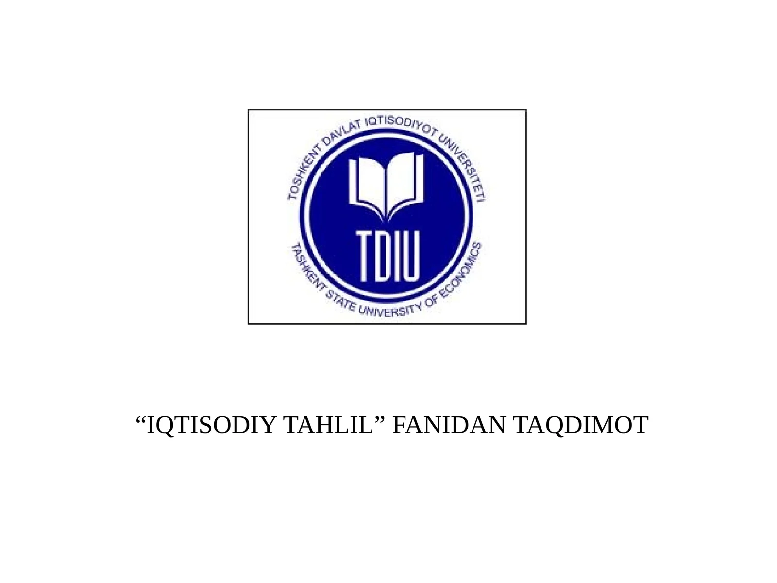 Debitorlik va kreditorlik qarzlari tahlili PPT