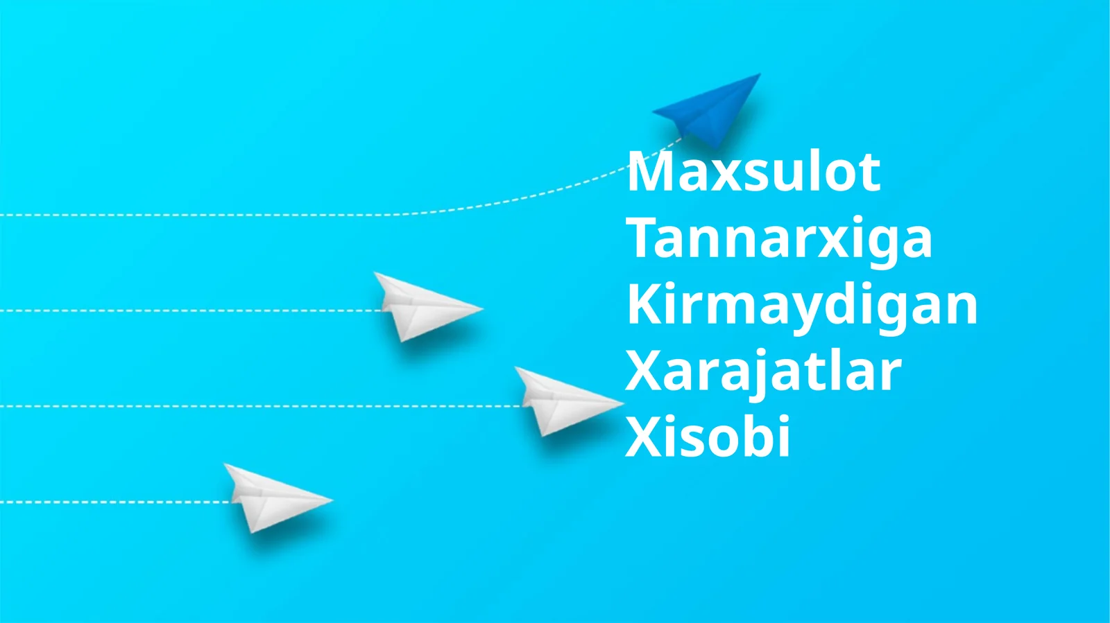 Maxsulot Tannarxiga Kirmaydigan Xarajatlar Xisobi