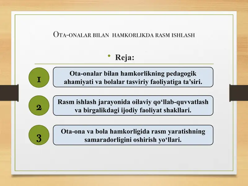 Onalar Rasimi Ota-onalar bilan hamkorlikda rasm ishlash