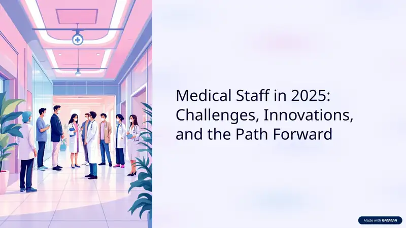 Medical Staff in 2025: Challenges, Innovations, and the Path Forward